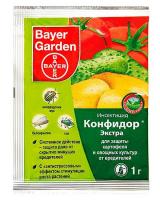 Инсектицид, для защиты кортофеля и овощных культур, Конфидор, Экстра/Байер, 1г., Польша