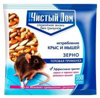 Защита от вредителей, Чистый Дом зерновая, готовая приманка, 200гр., Техноэкспорт