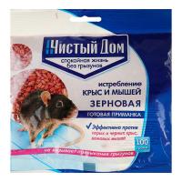Готовая приманка от крыс и мышей, Зерновая, 100г., Читсый дом