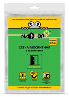 Сетка москитная с крепежом 0,95*2м с магнитами белая Надзор