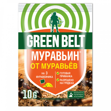 Защита от почвообитающих вредителей, Муравьин, 10г., Грин бэлт