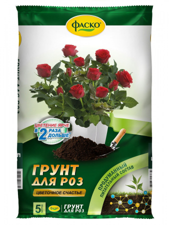 Грунт Цветочное счастье Роза 5л Фаско+