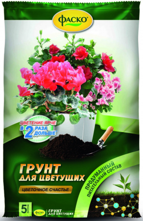 Грунт Цветочное счастье для цветущих универсальное 5л Фаско+