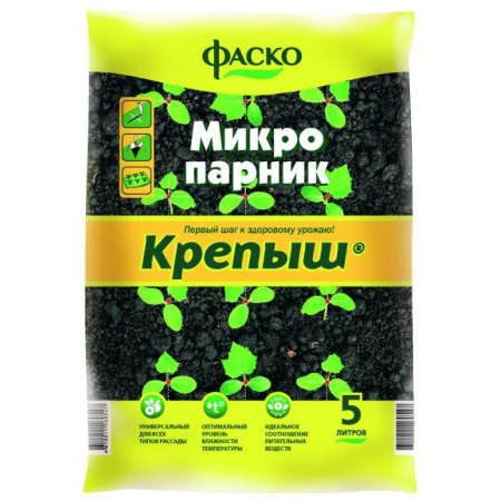 Грунт для рассады Микропарник Крепыш 5л. Фаско+