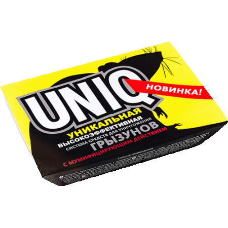 Uniq Гель+гранулы, для уничтожения грызунов с мумифицирующим действием, Гарант