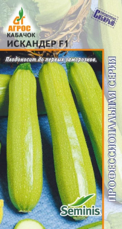Кабачок Искандер F1 , 5шт., ЦП, Агрос, Соединенные штаты