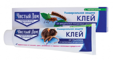 Средство от грызунов и насекомых, клей, Чистый дом, 130г