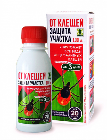 Защита участка от клещей, 100мл, Грин Бэлт