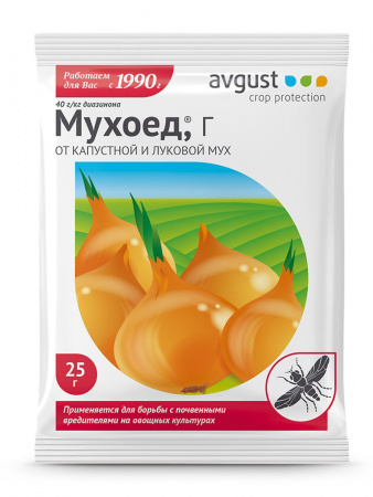 Защита от капустной и луковой мух, Мухоед, 25гр., Август