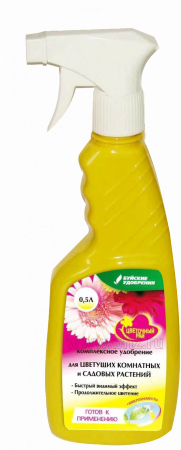 Комплексное удобрение, Цветочный рай для цветущих комнатных и садовых растений, 0,5л., БХЗ