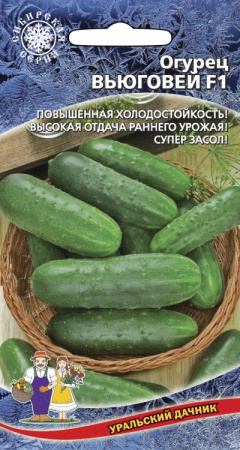 Огурец Сибирский Вьюговей F1, 12шт., ЦП, Уральский дачник