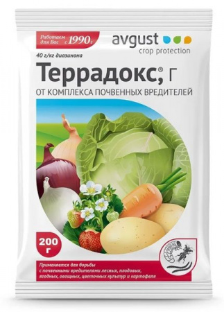 Защита от комплекса почвенных вредителей, Террадокс, Г, 200гр., Август